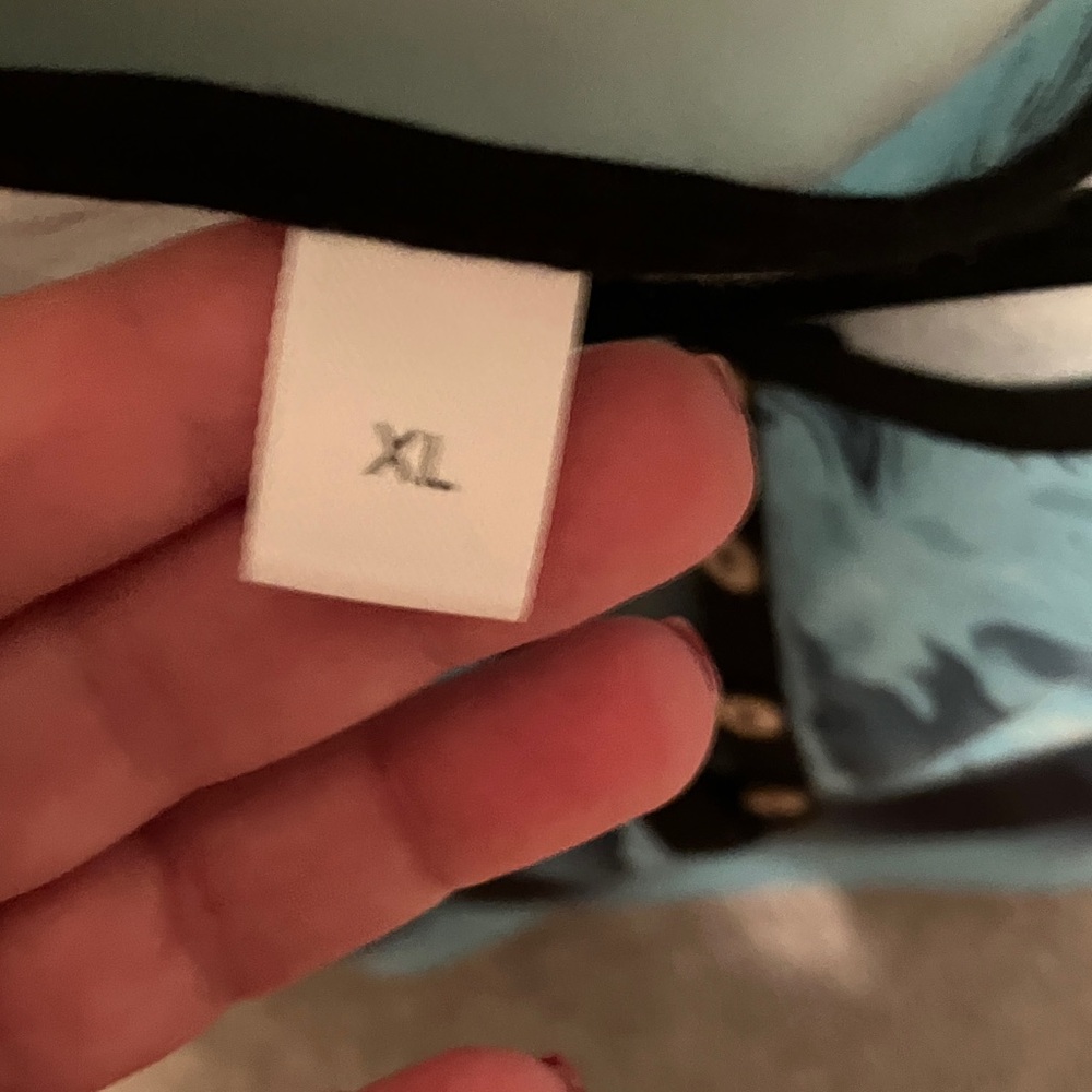 Elegant Teal Patterned Blouse - image 2